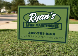 Coroplast yard sign
