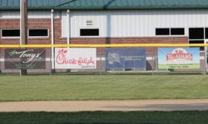 Woodbridge Little League Outfield banners